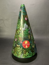 M&S Musical Rotating Christmas Biscuit Tin Working.  Empty.