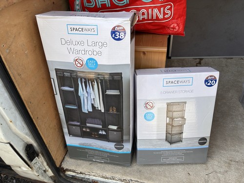 Canvas wardrobe and draws - canvas,