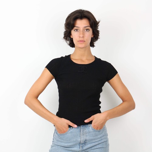 Chanel black top - black, size