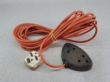 Vintage 9m Duraplug 13A 2 Way Gang Mains Socket Extension Lead 250v