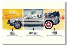 A3 Size - Back To The Future 1 2 3 MOVIE GIFT / WALL DECOR ART PRINT POSTER