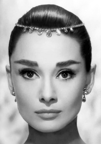 Audrey hepburn monochrome - audrey,