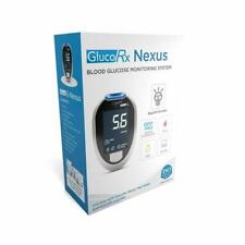 GlucoRx Nexus Bluetooth Blood Glucose Meter with 10 Test Strips, Lancing Device