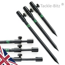 Fishing Bank sticks BLACK Aluminium 13 mm Diameter, 3 sizes For Buzz bars alarms