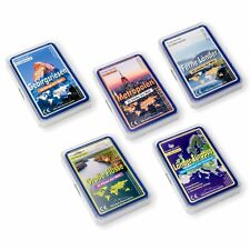 5 Trump Quartet Card Games: Mountains Rivers Cities Far Countries, Countries of Europe