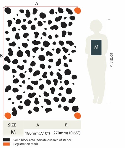 Dalmatian stencil animal print - dalmatian,