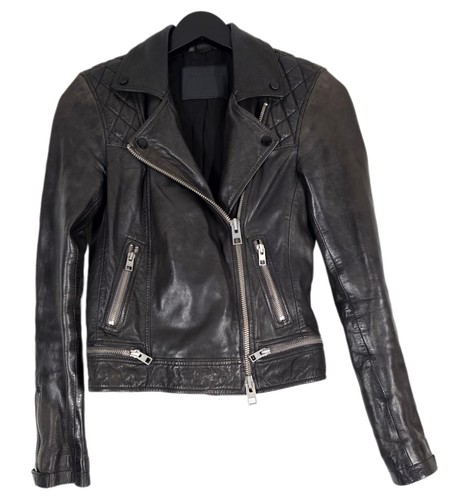 Allsaints biker jacket leather - jacket,