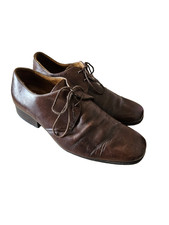 JASPER CONRAN size 8 brown leather shoes lace up formal wedding occasion
