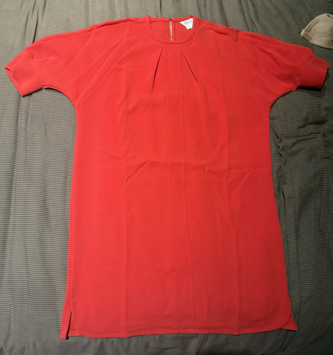 Max mara red shift dress - max,