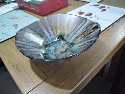 Glass art deco mid century - glass,
