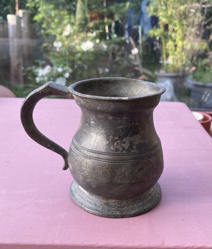 Pewter half pint - pewter, tankard