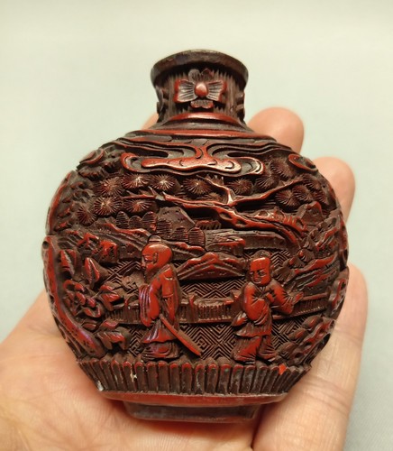 Chinese antique cinnabar - antique,