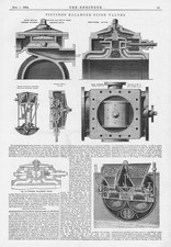 Tipping's Balanced Slide Valves Antique Print 1884