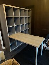 IKEA Kallax 5x5 Unit + Linnmon Table Top + 2x Olav Adjustable legs.