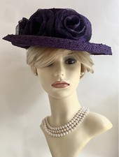 Hat Box Purple Vintage