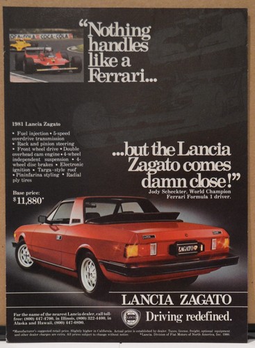 1981 lancia zagato - lancia, front