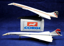 2 x Corgi CONCORDE Super Sonic Plane in BRITISH AIRWAYS Various Livery UK Made