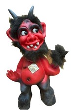 Vintage HEICO Nodder Bobble Head TROLL 1960's Western Germany Doll Red Devil