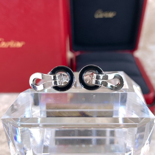 Cartier cufflinks rare black - cartier,