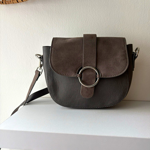 Grey small faux leather - small,