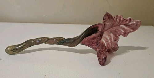 Murano style art glass lilly - murano,