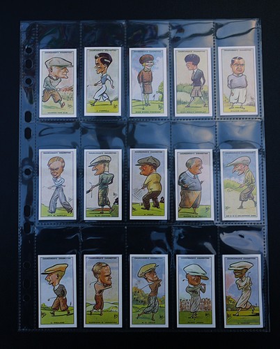 Golf cigarette cards - golf,