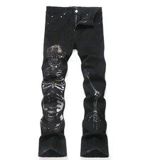 Men's Black Denim Cotton