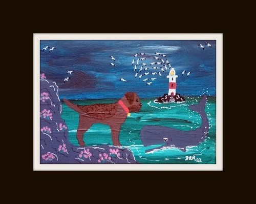 Border terrier whale - border,