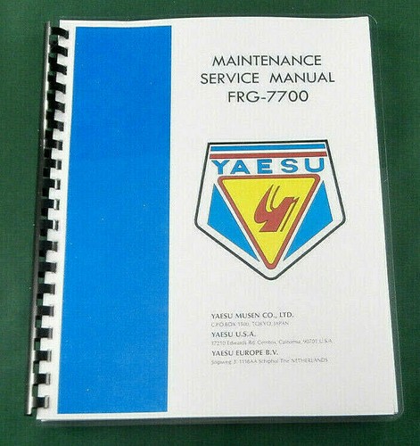 Yaesu frg 7700 - frg-7700, manual