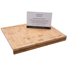 Bamboo Counter Edge Chopping Board Kitchen Secure Wooden Cutting Board Large M&B