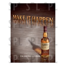 The Glenlivet Retro Metal Aluminium Sign, Novelty Gift Home Décor Bar Pub