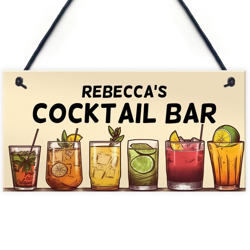 Personalised cocktail bar - personalised,