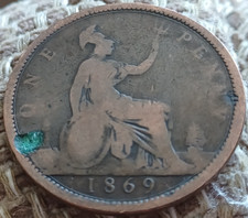 Queen Victoria One Penny Coin