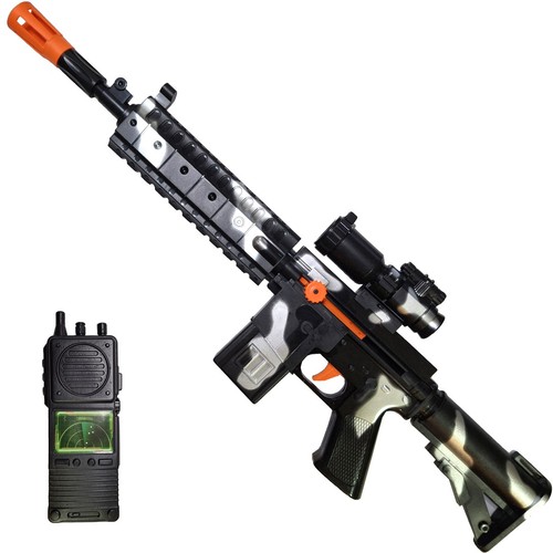 Machine gun toy set radio - machine,