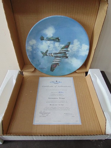 Coalport raf war plane - raf, plate