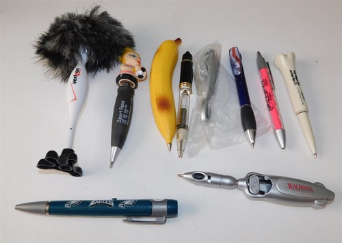 Lot vintage novelty pens - lot, 10