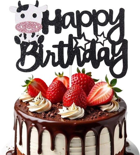 Highland cow cake topper farm - cake,