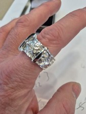 NEW Sterling Silver/925 Buckle Ring 23.20 Grams Size " Z "