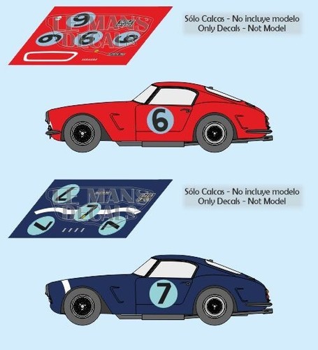 Decals ferrari 250 - ferrari, swb