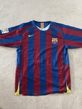 Ronaldinho Barcelona Jersey Shirt 2005 Home Nike Size M Vintage Football Shirt