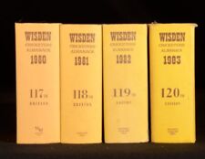 1980-83 4vol Wisden Cricketers' Almanack Sporting Reference Book Woodcock