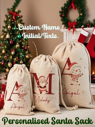 Personalised santa sack custom - santa,