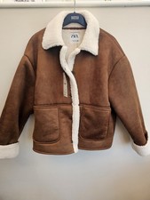 ZARA Brown Double-Faced Faux