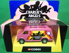 2001 Corgi Classics CC87501 1:36 Charlie's Angels 1970s Pink GMC Van Mint In Box