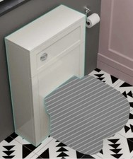 Chalk White Slimline Back To Wall Toilet Unit 500mm