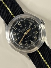 FLIGHT CAPTAIN Vintage 1950’s Men’s Black Dial Manual ‘Pilots’ Watch