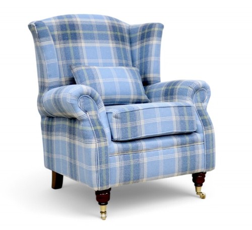 High back fabric armchair - high,