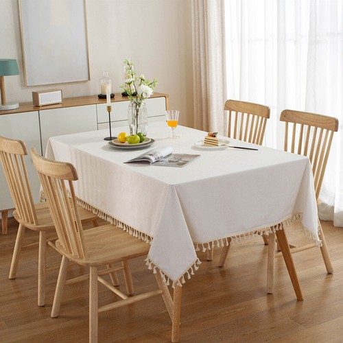 Tassel cotton linen - linen, tablecloth