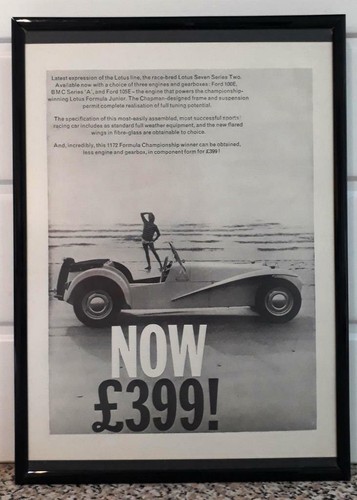 Framed original classic car - framed,