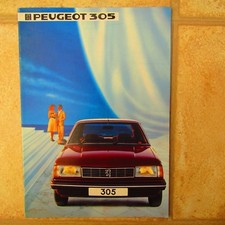 PEUGEOT 305 GL GLD GR GRD GT Petrol Diesel Saloon UK Market Sales Brochure 1983